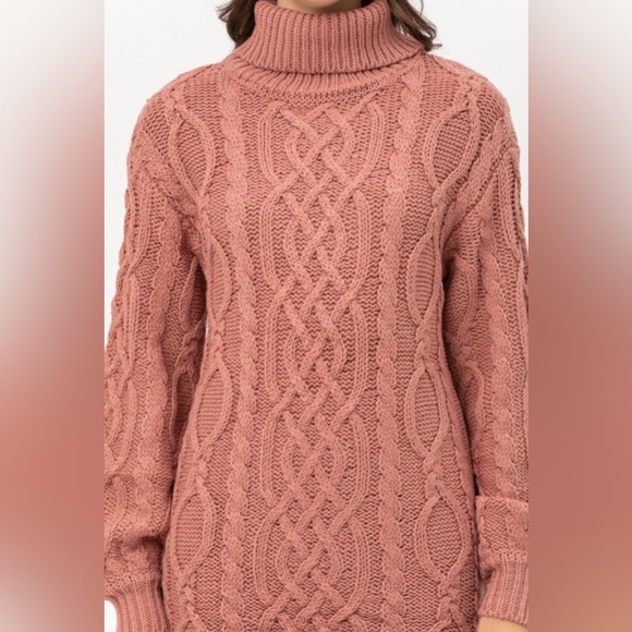 Mauve sweater dress various sizes - Picture 6 of 6